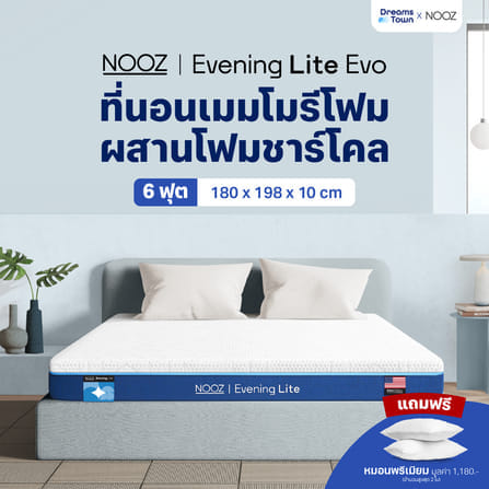 ที่นอนเมมโมรี่โฟม 6 ฟุต NOOZ EVENING LITE EVO หนา 4 นิ้ว_9
